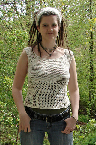 Mine Crochet Yoke Top - Women's Shirts/Blouses in Ivory