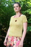 Eyelet Yoke Pullover