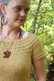 Eyelet Yoke Pullover
