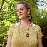 Eyelet Yoke Pullover