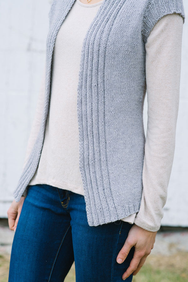Blue Cropped Cable Knit Sweater - Firefly