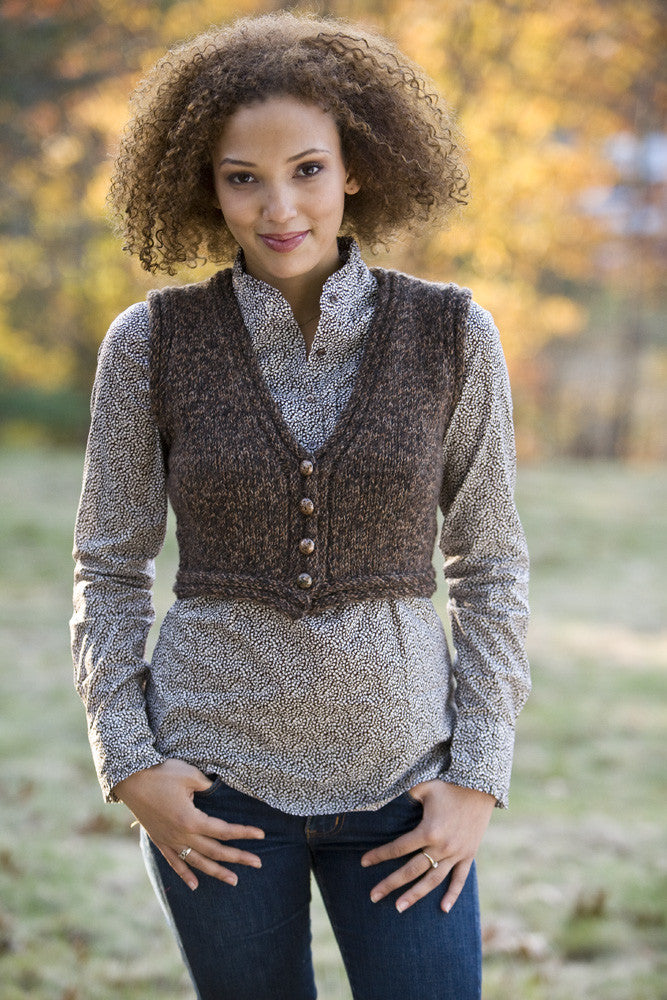 Tryst Cropped Vest, Free Knitting Pattern
