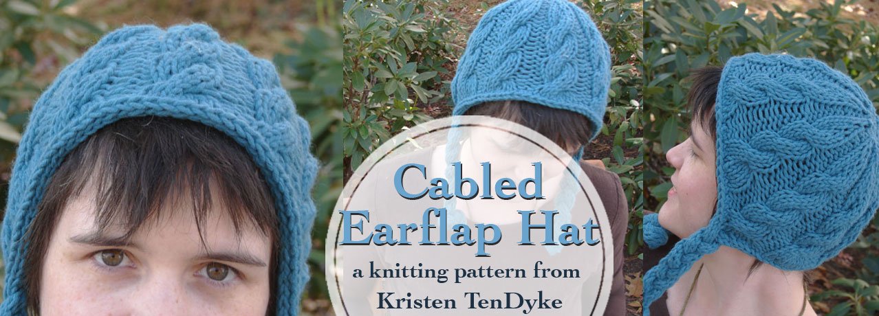 Cabled Earflap Hat