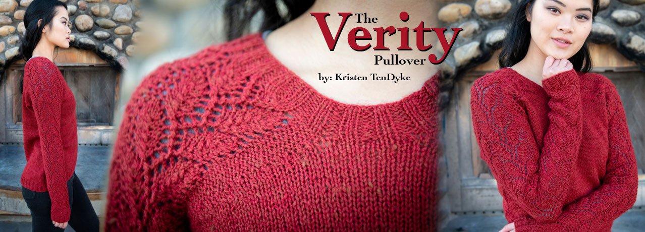 Verity Pullover knitting